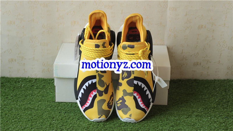 Adidas Pharrell Williams NMD Human Race Camo Bape Yellow